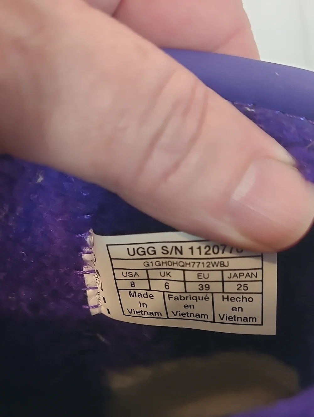 UGG Classic Clear Mini Marble Boots Purple and Pink Waterproof Women's Size 8